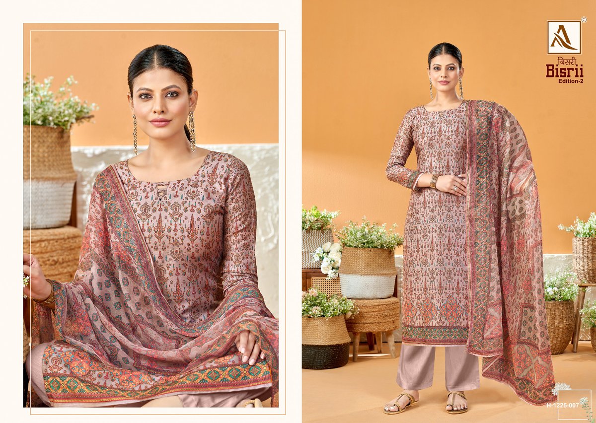 Alok Suit Bisrii Vol-2 1226-001 to 1226-008 Series 7