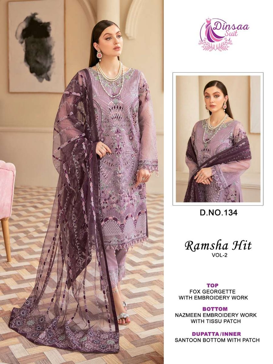 Dinsaa Suit Ramsha Hit Vol-2 133-136 Series 2