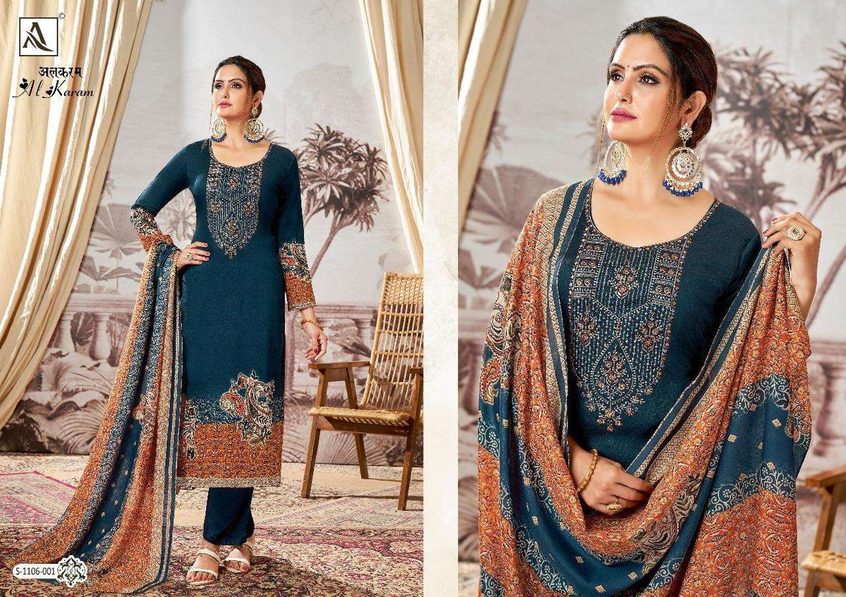 Alok Suit Al Karam 1106-001 to 1106-008 Series 1