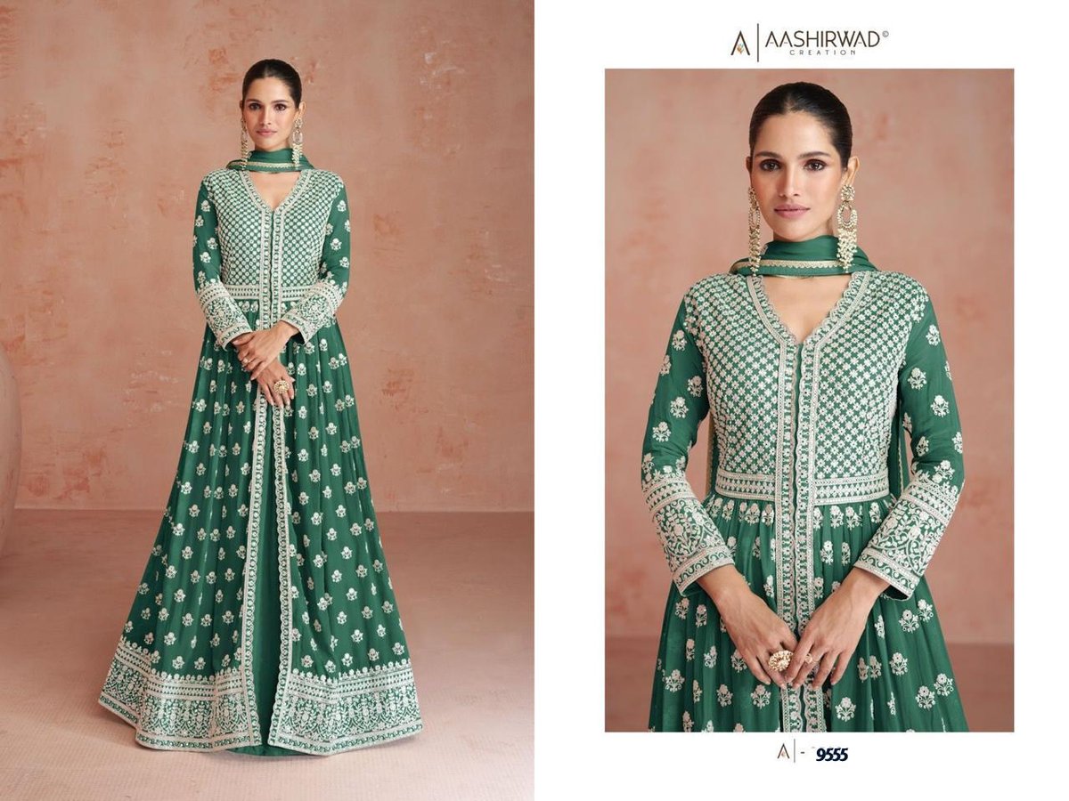 Aashirwad Creation Orchid 9554-9558 Series 2