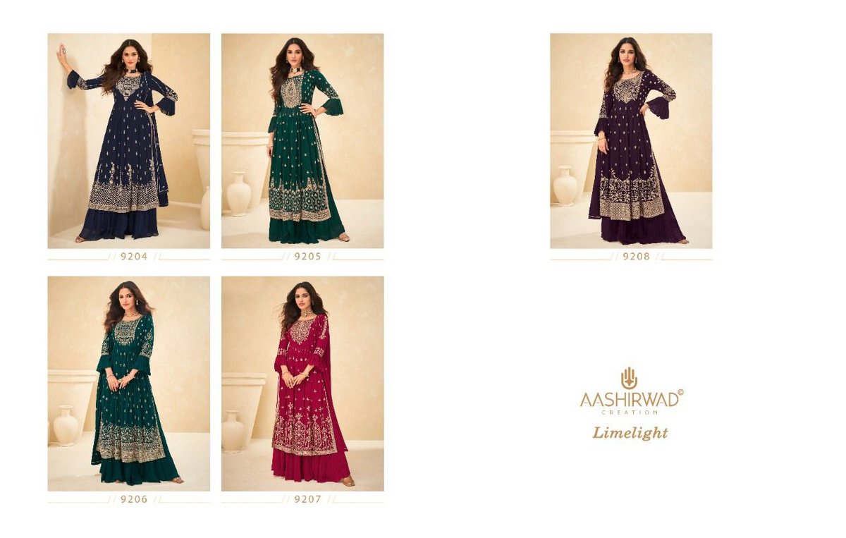 Aashirwad Creation Limelight 9204-9208 Series 6