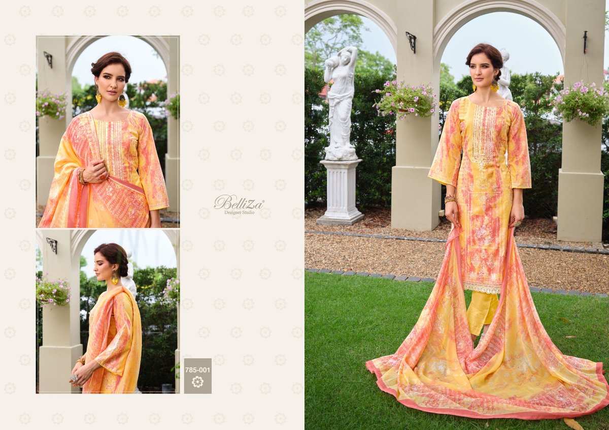 Belliza Designer Resham 785-001 to 785-010 Series 1