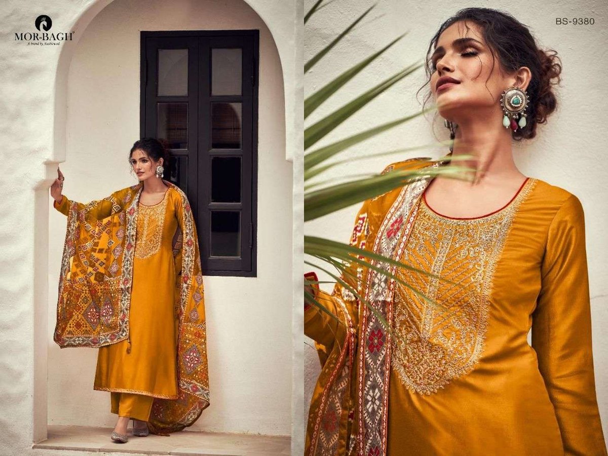 Aashirwad Creation Mor Bagh Brasso 9376-9381 Series 5