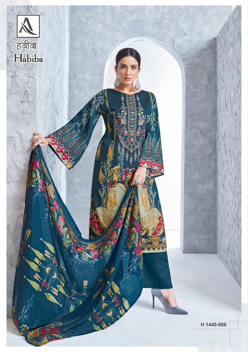 Alok Suit Habiba 1440-001 To 1440-008 Series 8