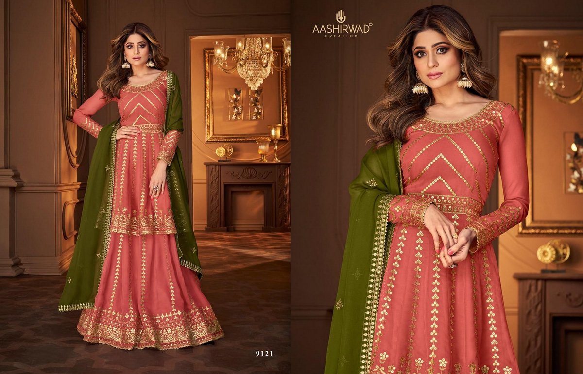 Aashirwad Creation Niharika 9121-9125 Series 1