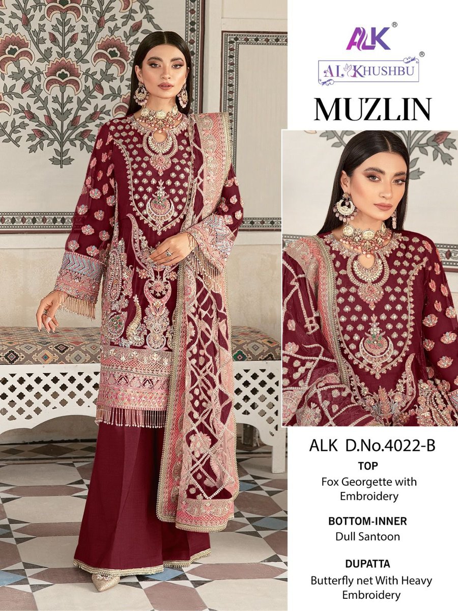 AL Khushbu Muzlin 4022 Colors 3