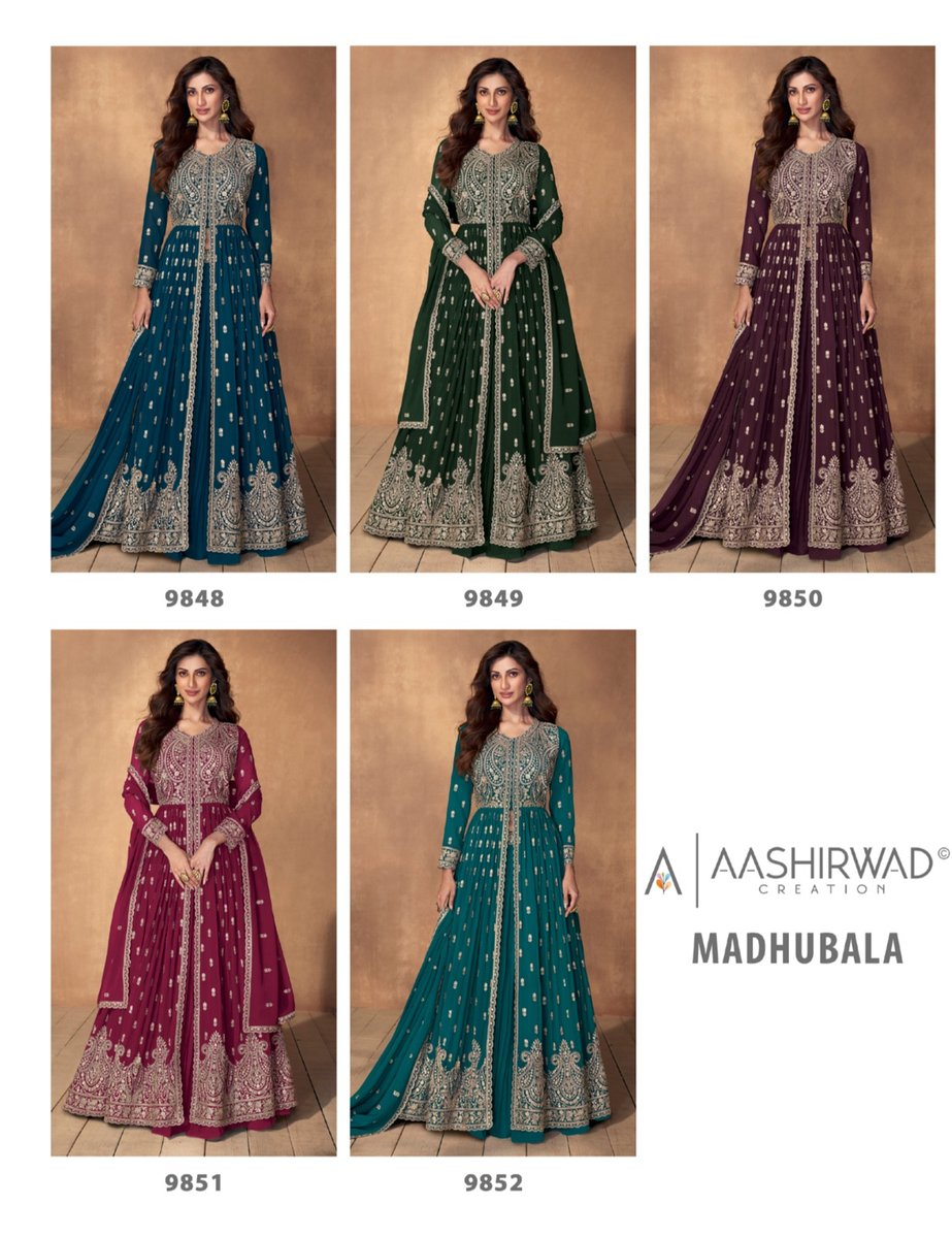 Aashirwad Creation Madhubala 9848 To 9852 Series 6
