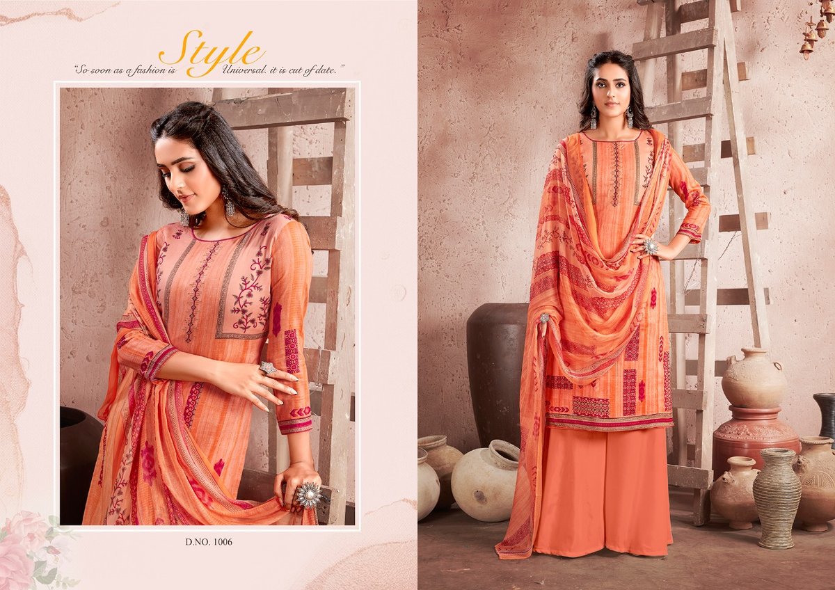 Anita Silk Kesariya Heena 1001-1008 Series 6