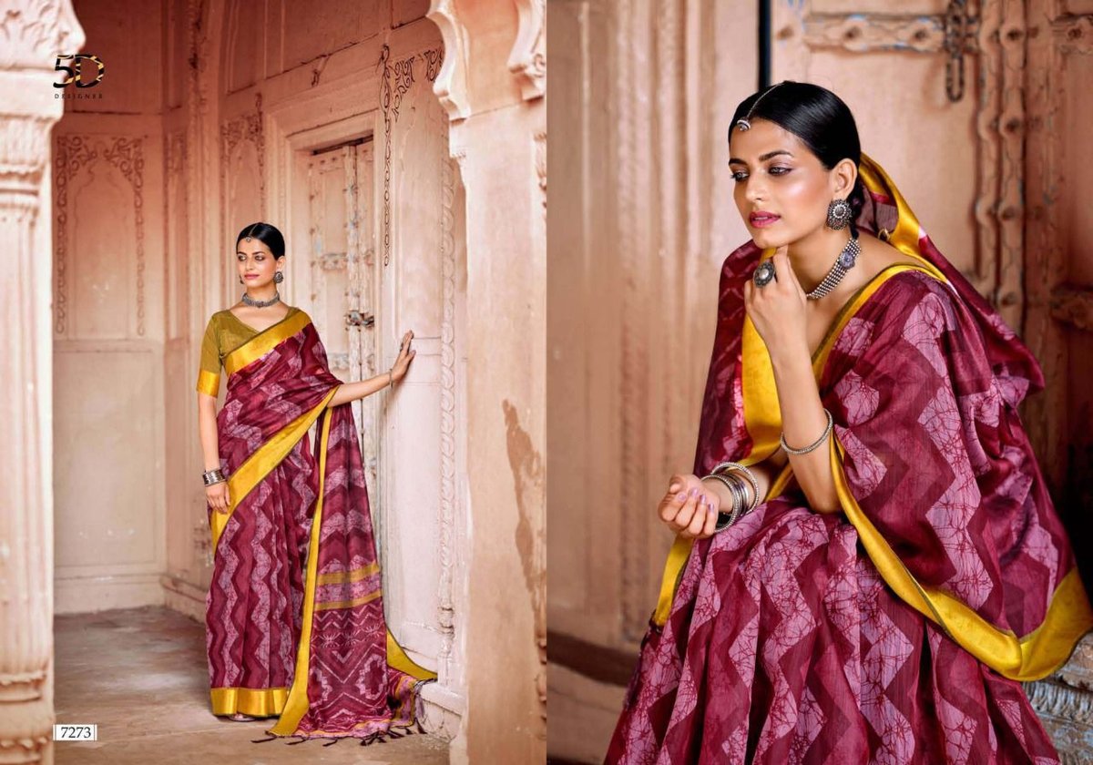 5D Designer Linen Silk Vol-9 7271-7280 Series 3