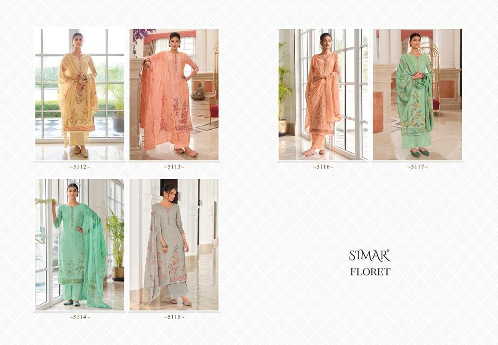 Glossy Simar Floret 5112-5117 Series 7