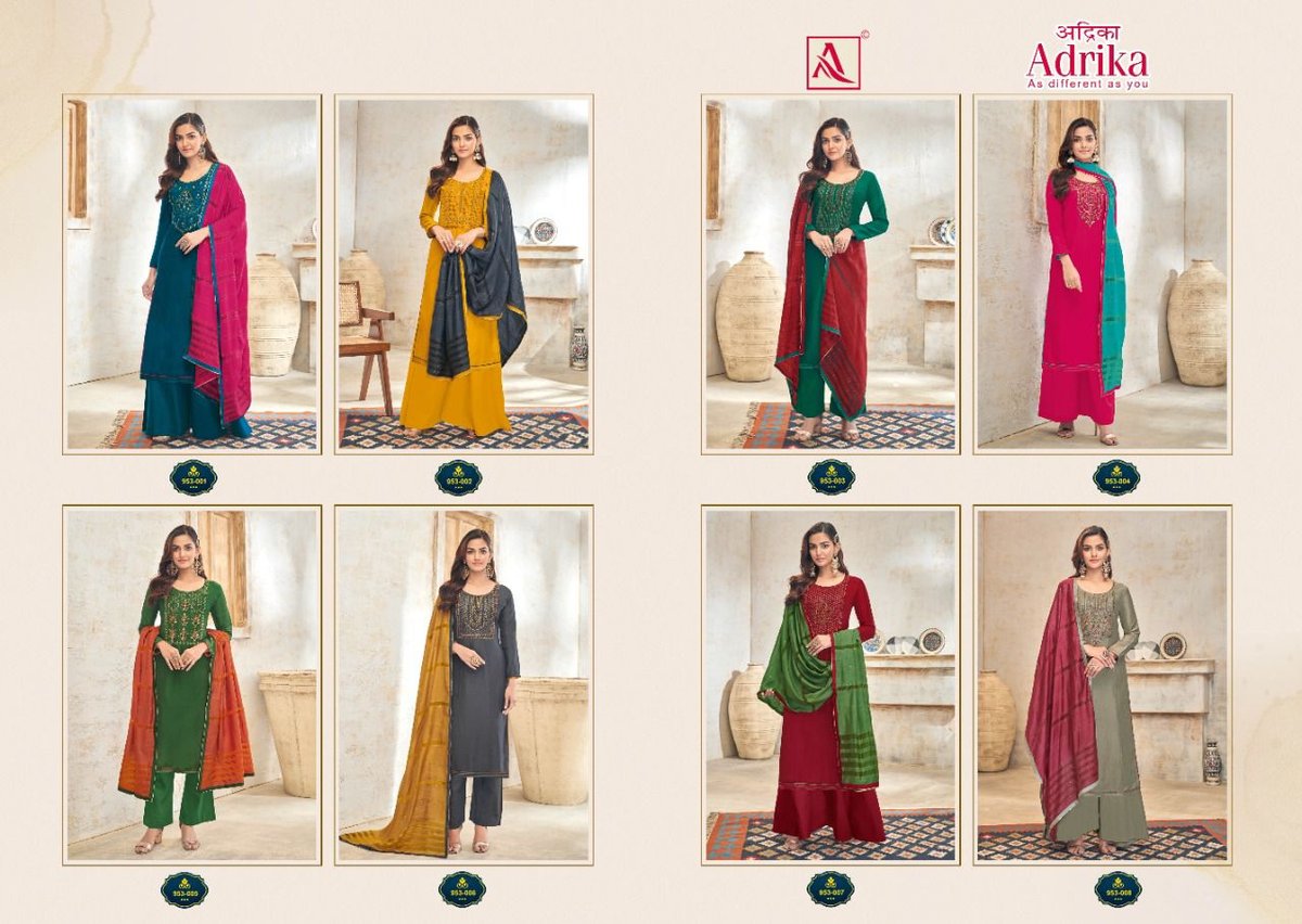Alok Suit Adrika 953-001 to 953-008 Series 9