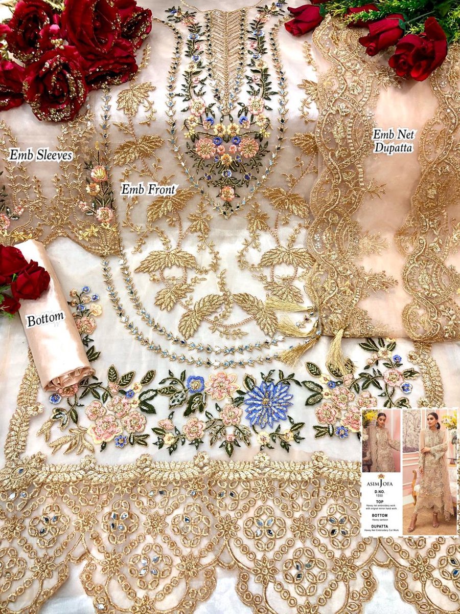 Asim Jofa Super Hit 1550 Dress Material 2