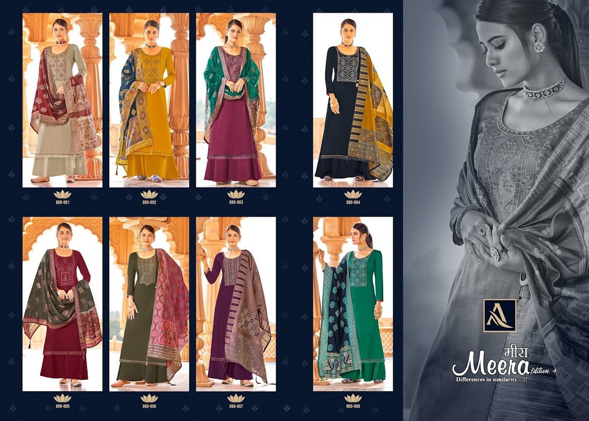 Alok Suit Meera Edition Vol-4 890-001 to 890-008 Series 9