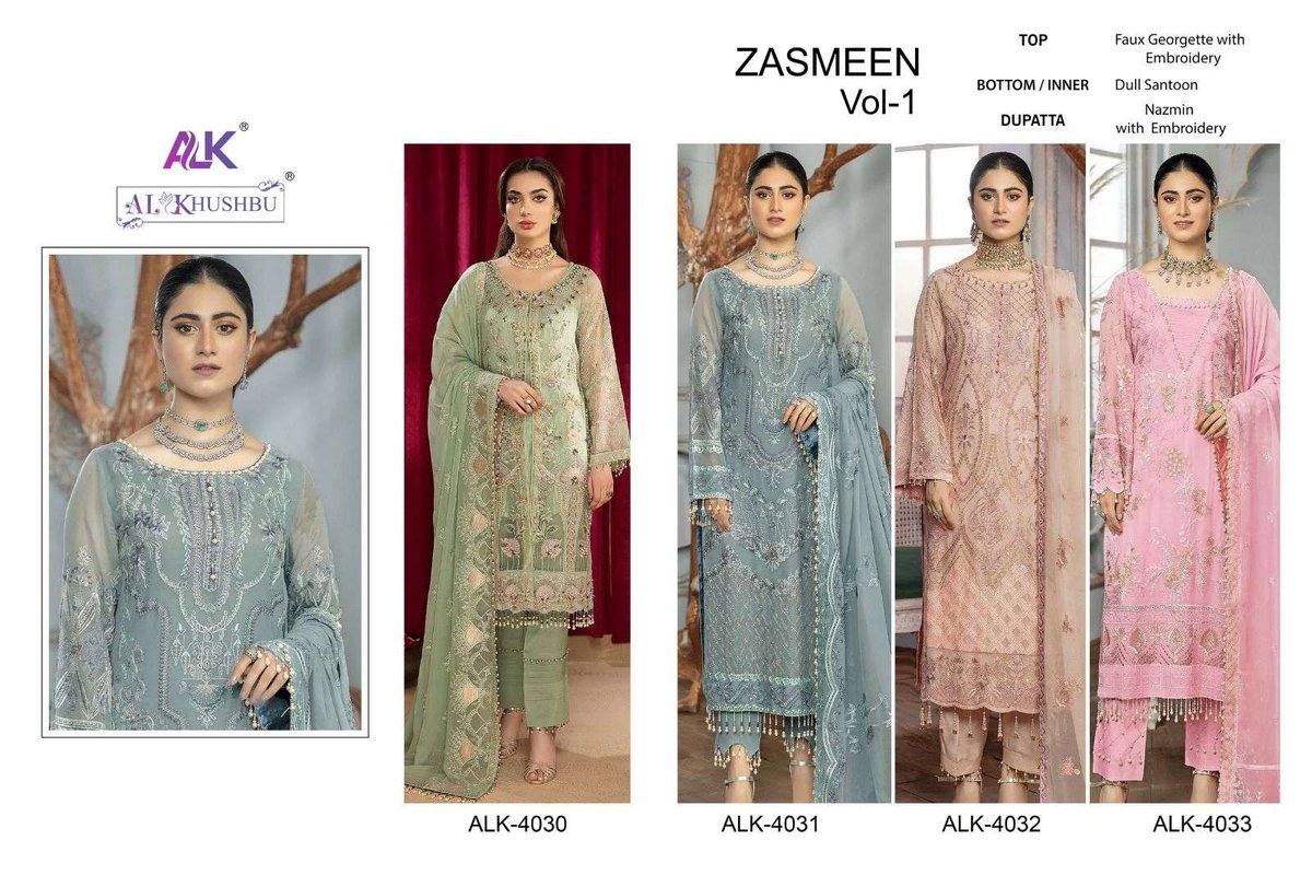 AL Khushbu Zasmeen Vol-1 4030-4033 Series 9