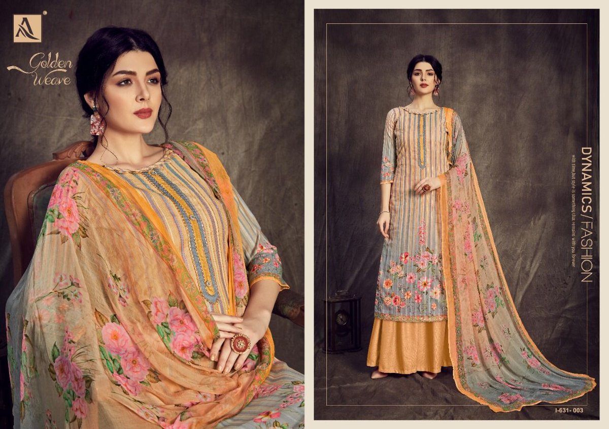 Alok Suits Golden Weave 1631-001 to 1631-008 Series 3