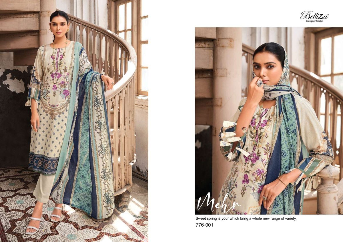 Belliza Designer Naira Vol-4 776-001 to 776-010 Series 1