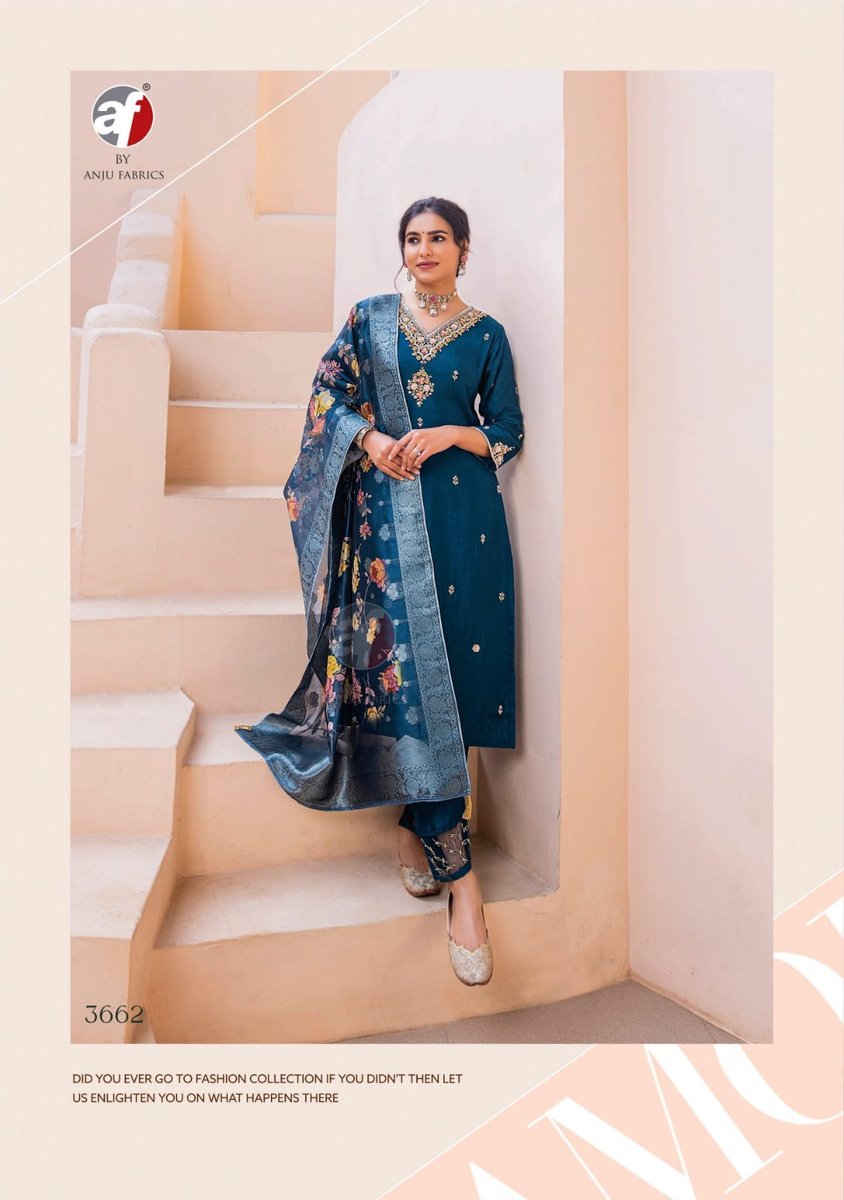 ANJU FABRIC SHEHNAI VOL-7 3661 TO 3663 2