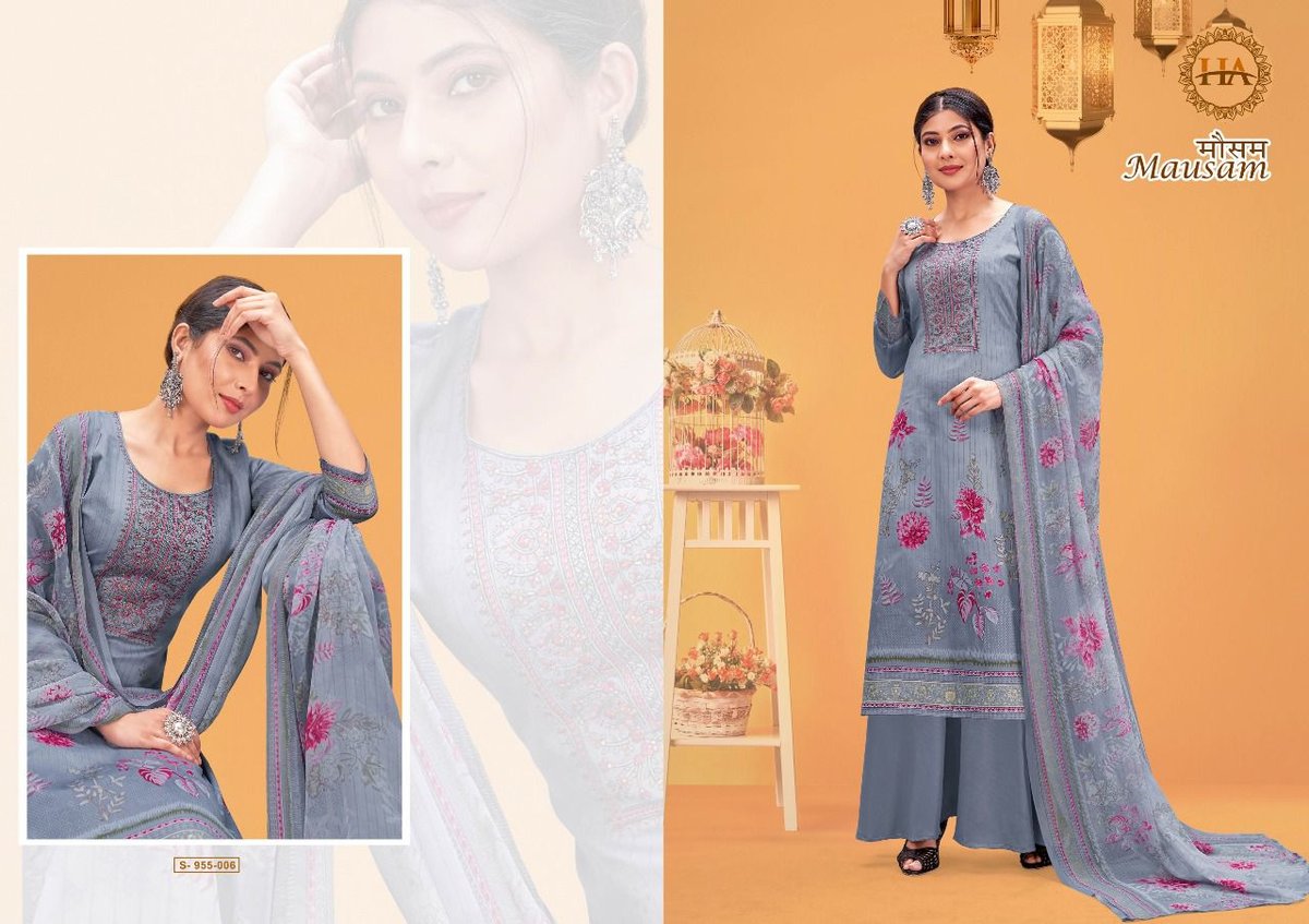 Harshit Fashion Mausam 955-001 to 955-008 Series 6