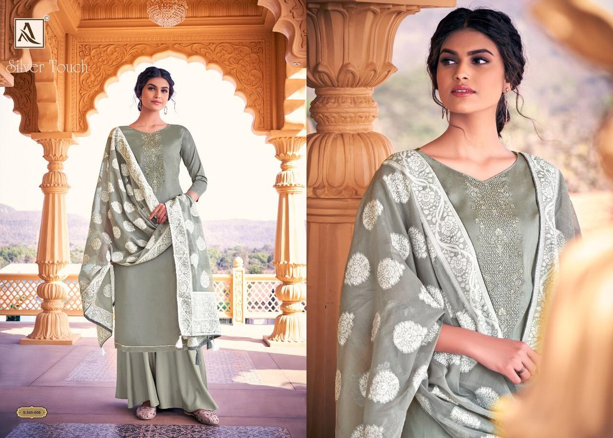 Alok Suits Silver Touch 545-001-545-008 Series 6
