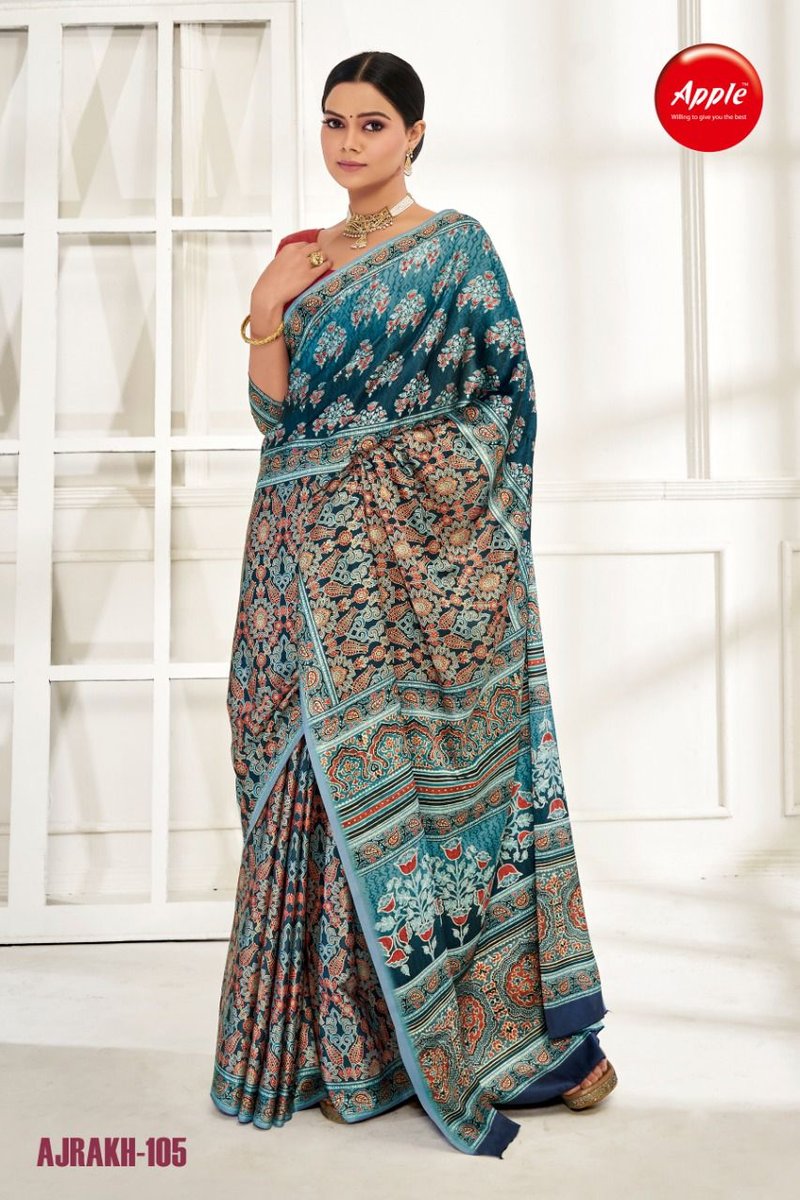 Apple Saree Ajrakh Vol-1 101-108 Series 5