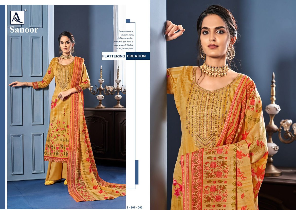 Alok Suits Sanoor 807-001 To 807-010 Series 3