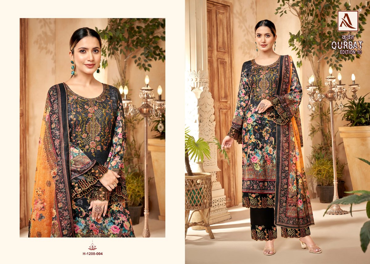 Alok Suit Qurbat Edition Vol-10 1208-001 to 1208-008 Series 4
