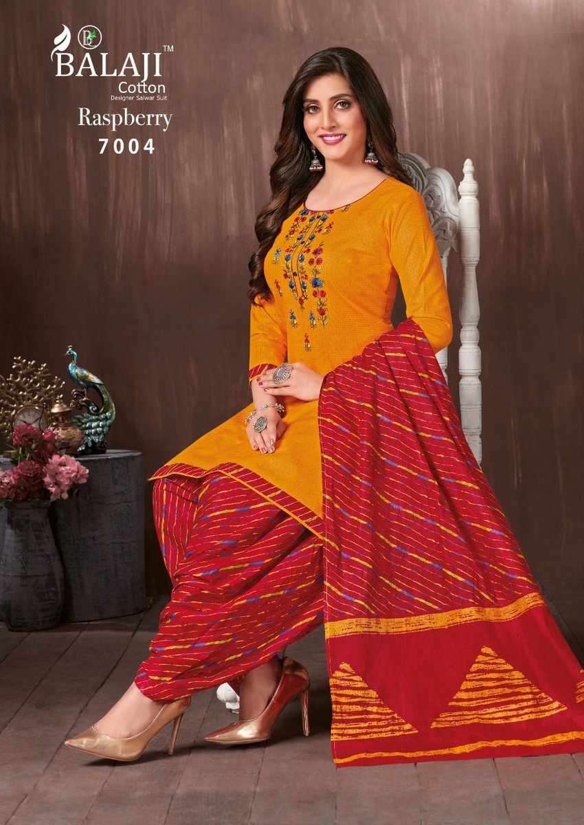Balaji Cotton Raspberry Vol-7 7001-7012 Series 4