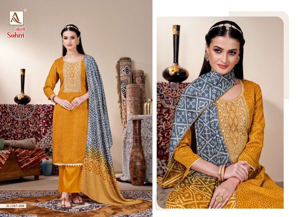 Alok Suit Sohni 1367-001 to 1367-008 Series 4