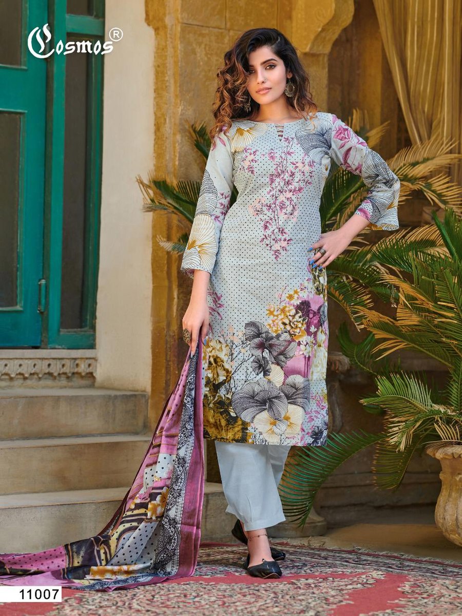 Cosmos Fashion Noor Printed Lawn Vol-2 11001-11008 Series 7