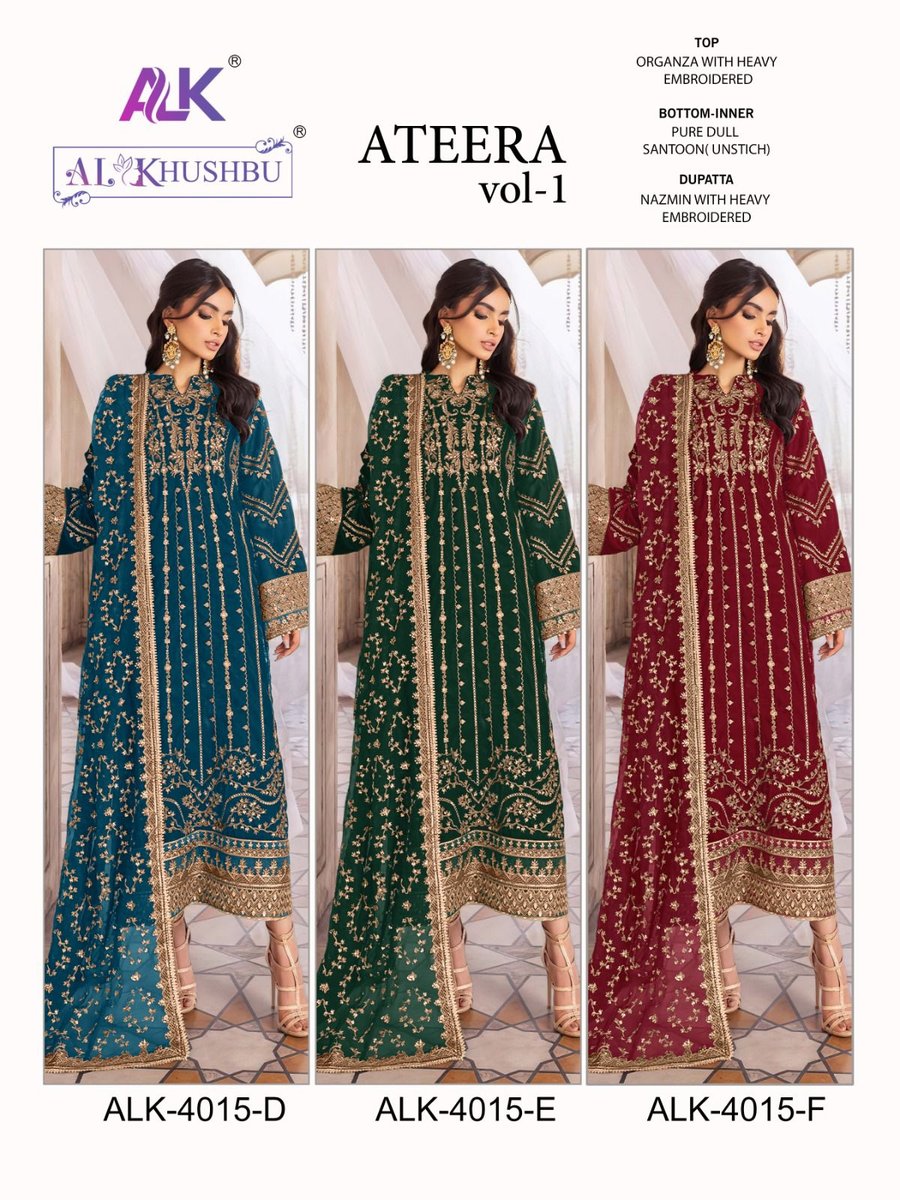 AL Khushbu Ateera Vol-1 4015 New Colors 4