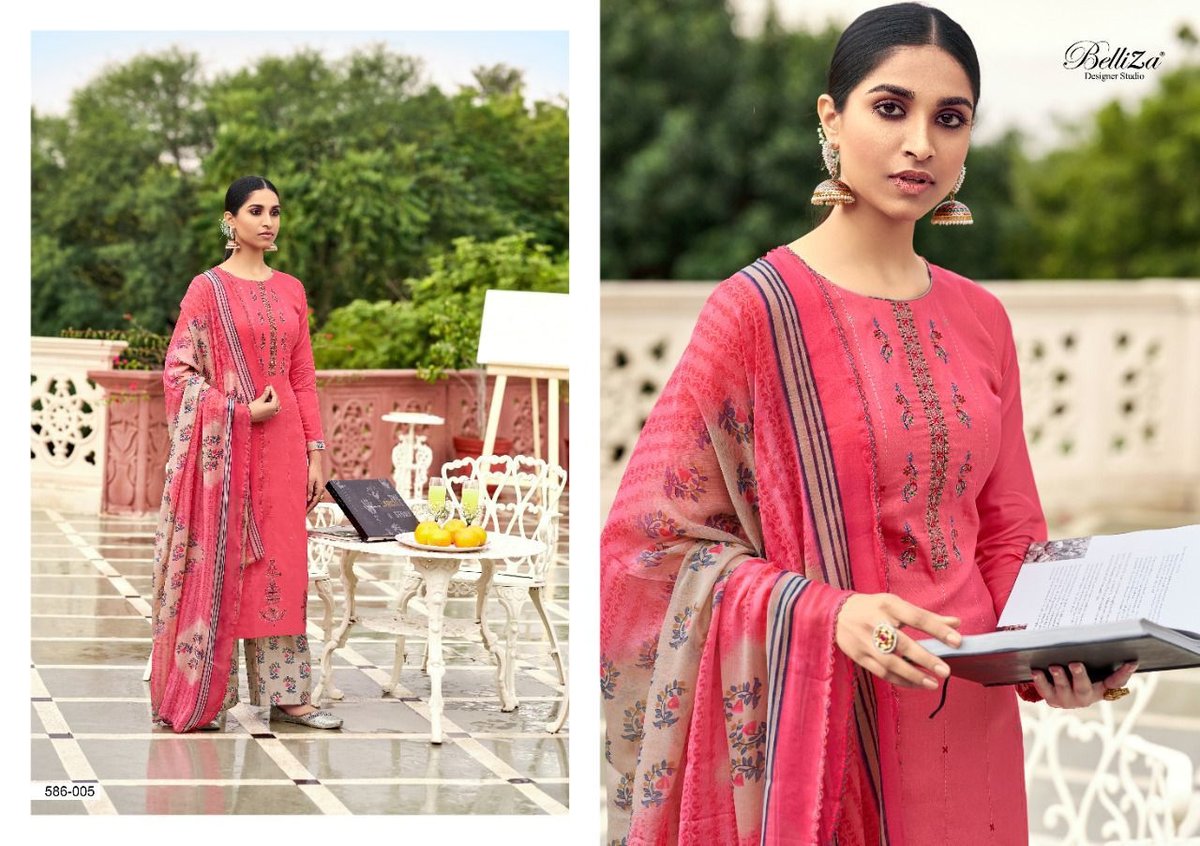 Belliza Designer Aadhya 586-001 to 586-010 Series 5