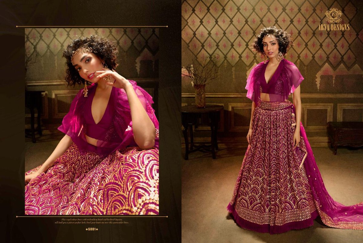 Arya Designer Lehenga Cinderella Vol-9 5001-5005 Series 1