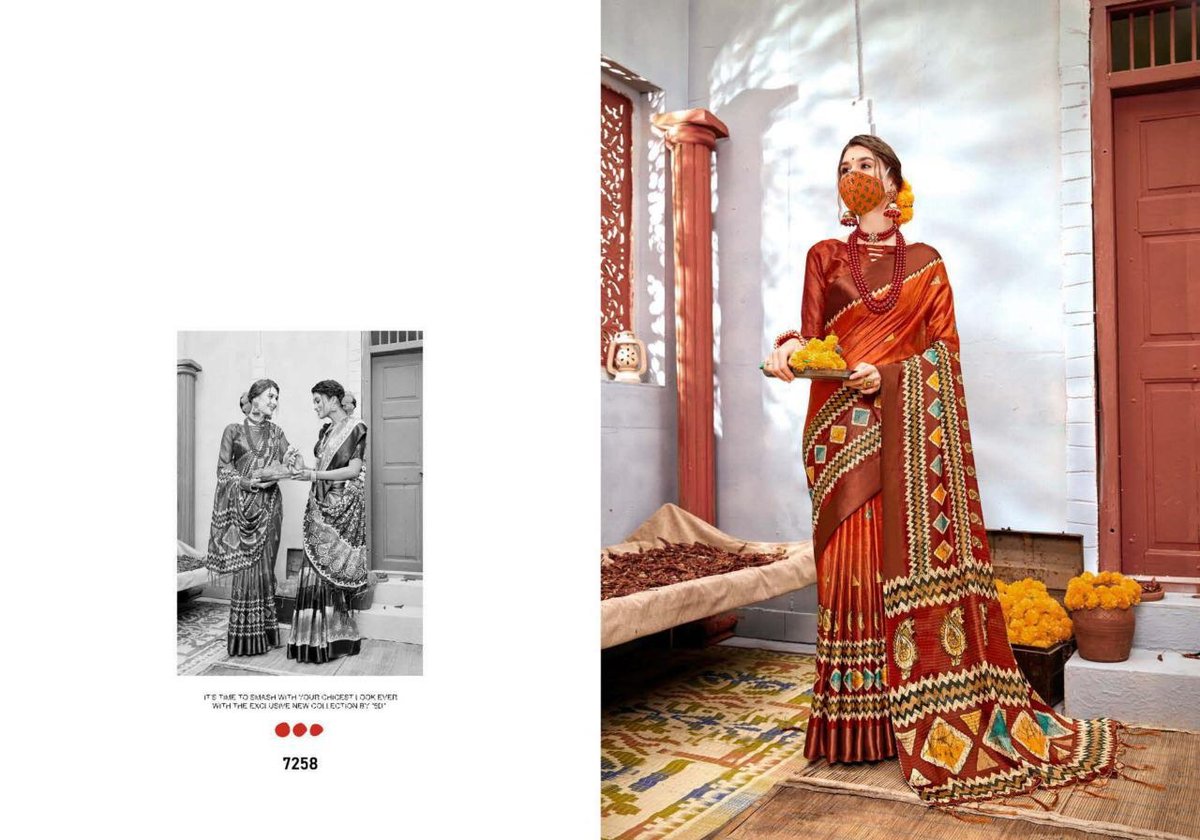 5D Designer Linen Silk-7 7251-7260 Series 8