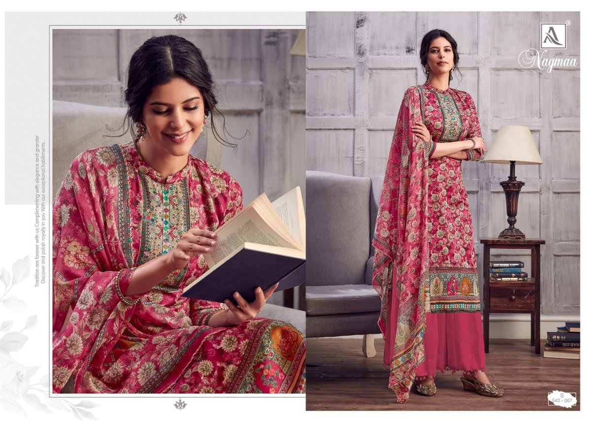 Alok Suits Nagmaa  542-001 to 542-010 Series 7