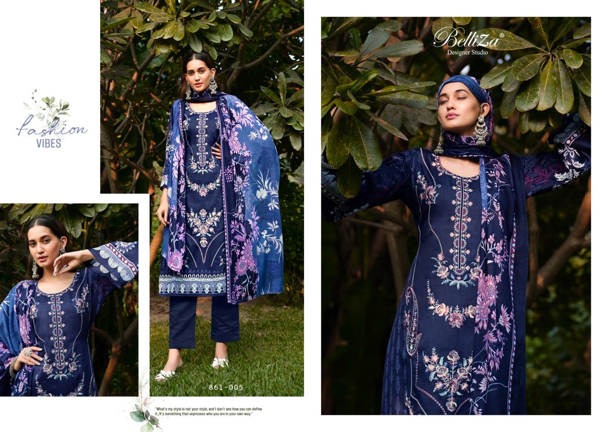 Belliza Designer Lavanya 861-001 to 861-008 Series 5