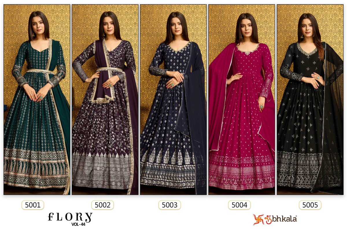 SHUBHKALA FLORY VOL-44 5001 TO 5005 6