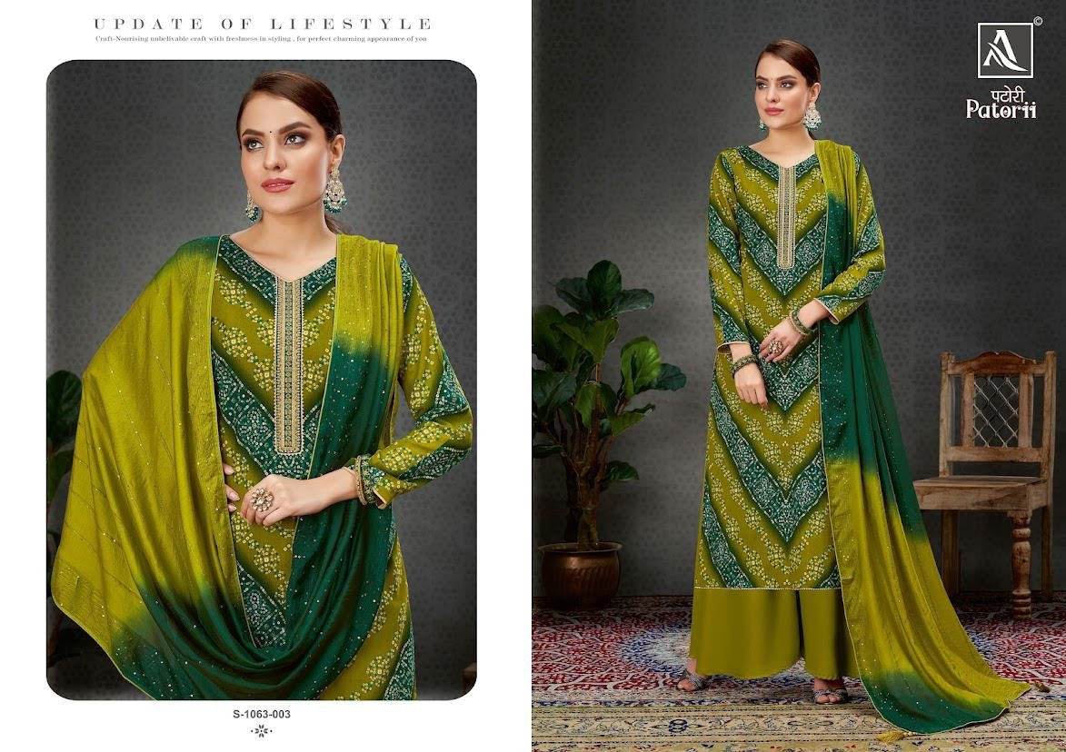 Alok Suit Patorii 1063-001 to 1063-008 Series 3