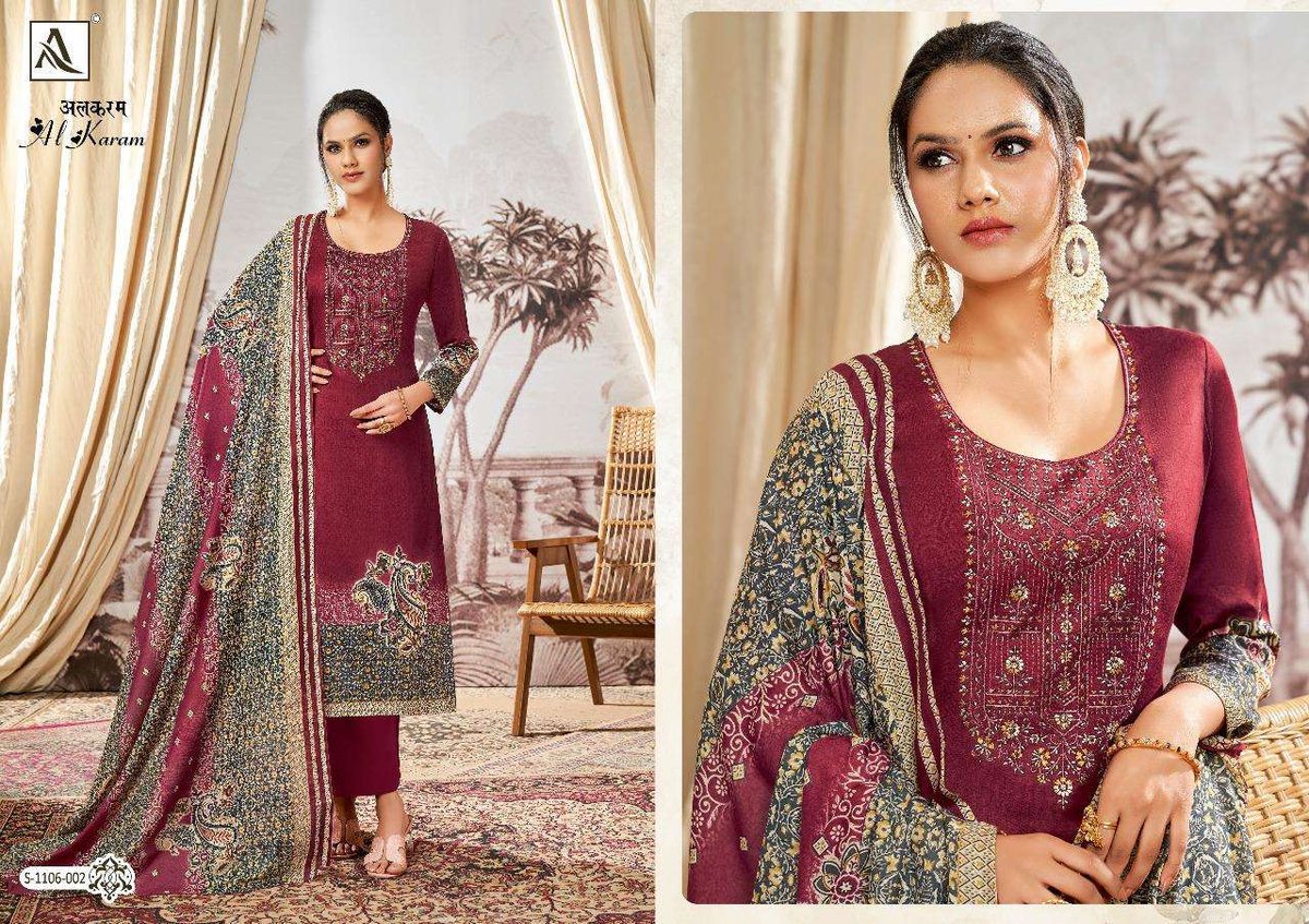 Alok Suit Al Karam 1106-001 to 1106-008 Series 2