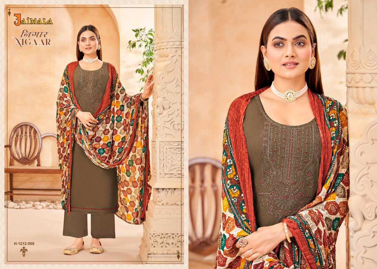 Alok Suit Jaimala Nigaar 1212-001 to 1212-008 Series 5