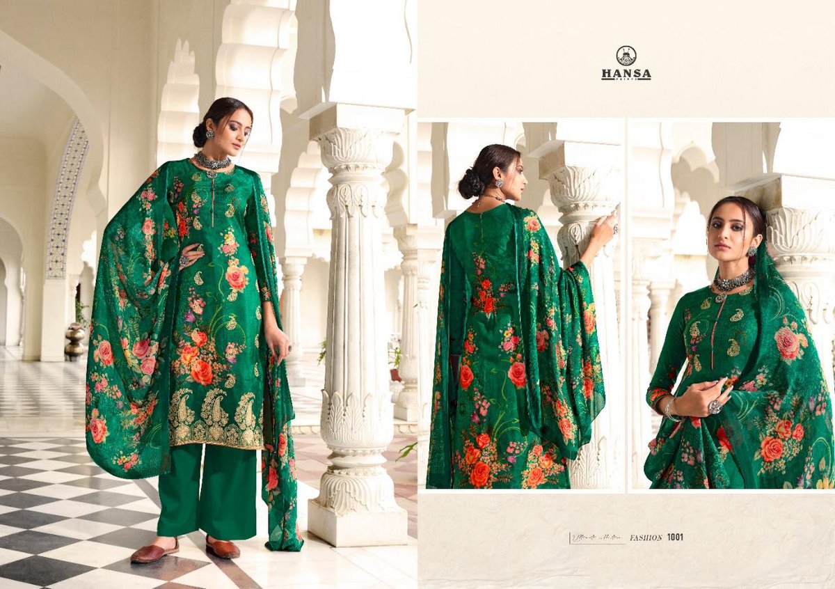 Hansa Prints Banaras Vritee  1001-1006 Series 1