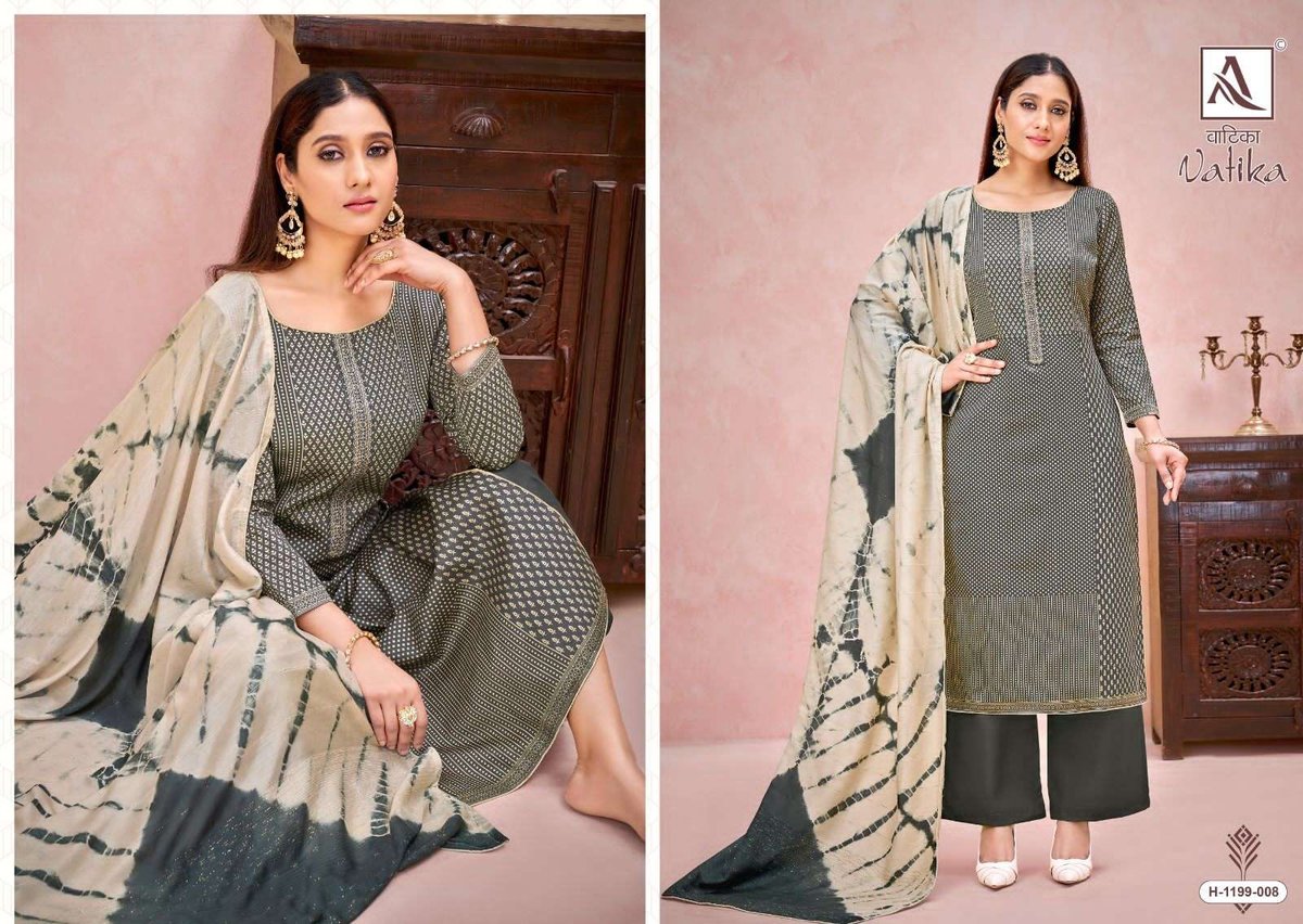 Alok Suit Vatika 1199-001 to 1199-008 Series 8