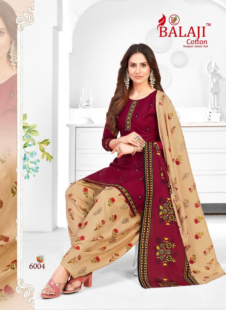 Balaji Cotton Rajwadi Patiyala Vol-6 6001-6020 Series 4