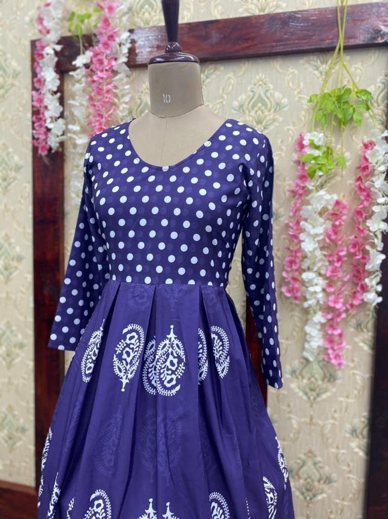 Bollywood Style Printed Gown LG-1268 2