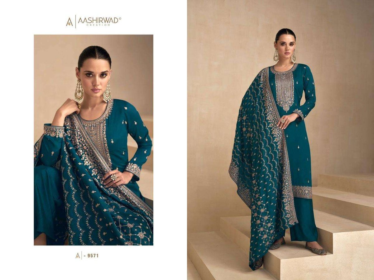 Aashirwad Creation Garima 9571-9576 Series 1