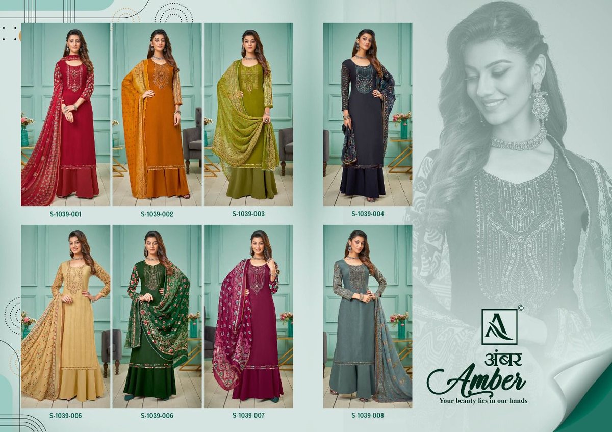 Alok Suits Amber 1039-001 to 1039-008 Series 9