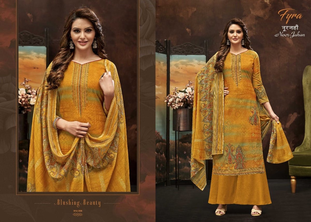 Alok Suits Fyra Noor Jahan 914-001 to 917-010 Series 8