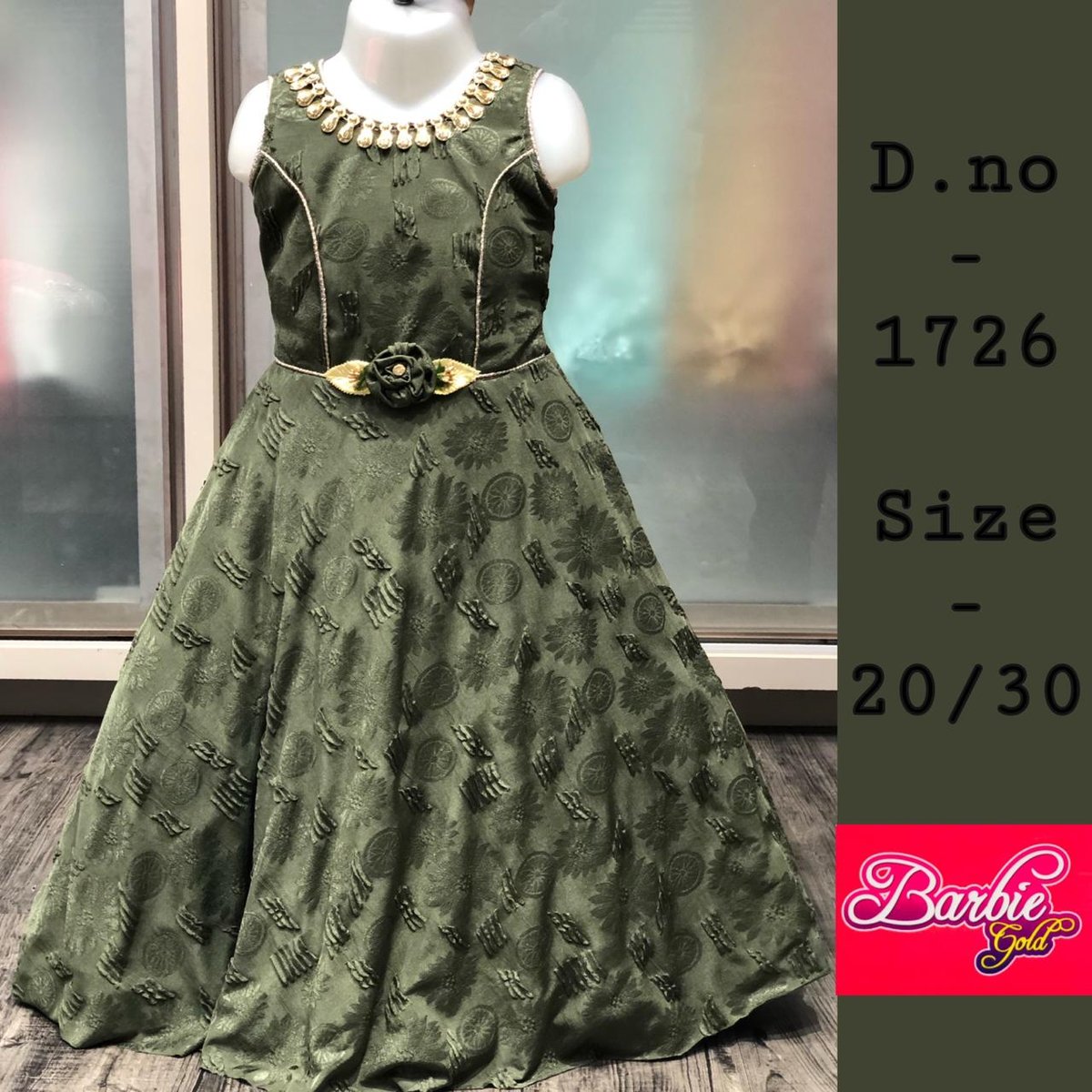 AGF 1725-1726 Barbie Gold Gown 5