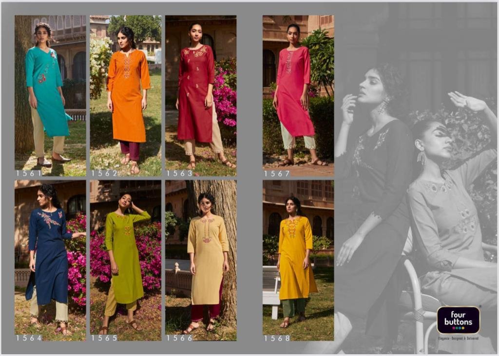 Four Buttons Rozana Vol-2 1561-1568 Series 9