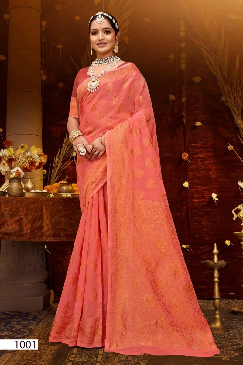 SAROJ SAREE ATLANTIC COTTON VOL-2 1001 TO 1006 1