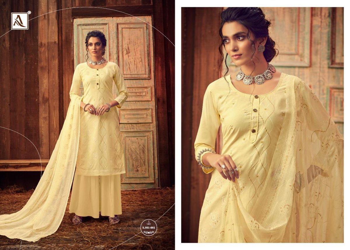 Alok Suits Bloom Gold 501-001-501-008 Series 1